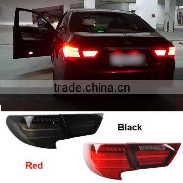 Black Red Shell LED Rear Lights Car Tail Lights For Toyota Mark X Reiz 2012 2013 2014