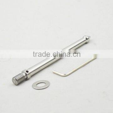 120mm stainless steel screw lengthening for climbing spikes ,3/8 mount for tripod use for Benro,Manfrotto tripod