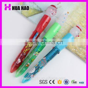 Customized Printed Promotional Plastic Ball Pen customized Santa Claus pen