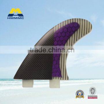 Honeycomb surfboard fins