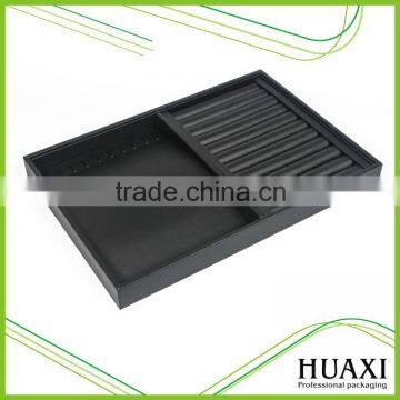 Black PU Leather Jewelry Display Tray Ring Tray