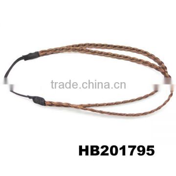 wholesale double braided human hair elastic head band