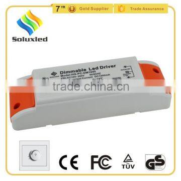 40W 1200mA CE Approved Constant Current Indoor Lamps Driver Dimmable Led Power Supplies