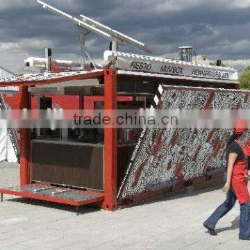 prefabricated bar by 20ft container house