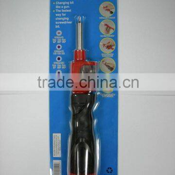 Rotary Action Multi- 12 Pcs Tool Set & Autoloading Screwdriver