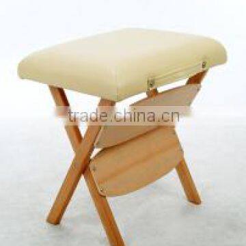 2014 Hot Sale Portable wood massage stool