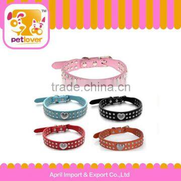 2015 new pet dog cat fashion PU leather collar products pet accessories