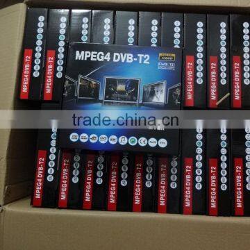 Fast shipping for 220mm size FTA MPEG4 DVB-T2 High Definition Digital Terrestrial Receiver in stock