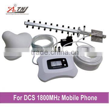 new fashion DCS1800mhz 2g/4g mobile phone repeater with yagi antenna and ceiling antenna