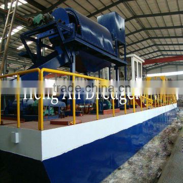 Gold Panning Dredger Ship