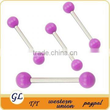 TR01089 acrylic tongue piercing ball , fashion cheap tongue piercing stud