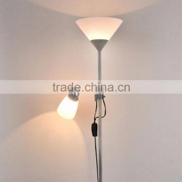 Double lamp E27 E14 base modern led floor lamp