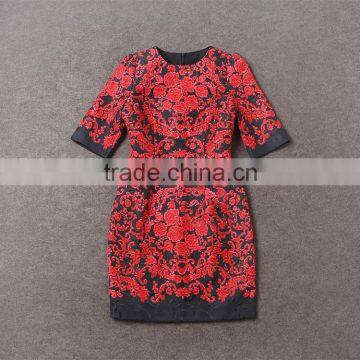 European and American Street Style Half Sleeve Mini Dress photo-3