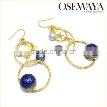 osewaya wholesale fashion earrings popular planet theme no moq