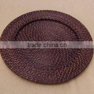 Wholesale antique charger plates (brown color)