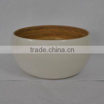 Spun bamboo bowl