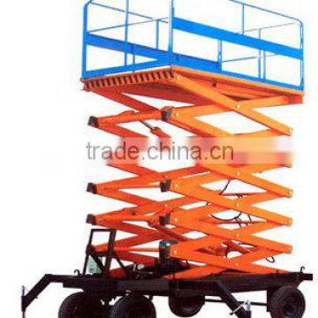 mobile hydraulic scissor construction swing stage platform