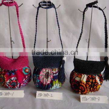 Featured shoulder paper straw bag,ladies fashion bag