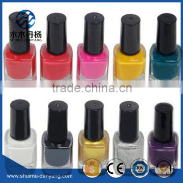 Square 12ml clear glass nail polish bottle