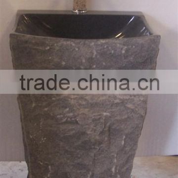 polished natural stone outdoor garden sinks