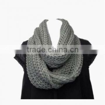 Super Soft Acrylic Chunky Knitted Circle Loop Scarf