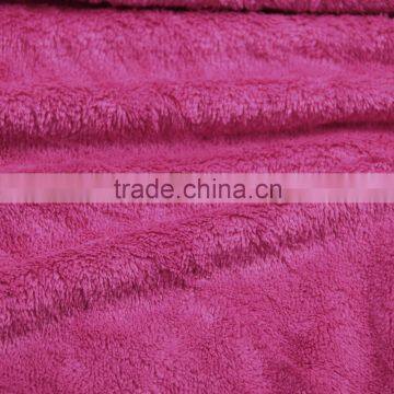 soft weft double-faced coral fleece fabric for daily use