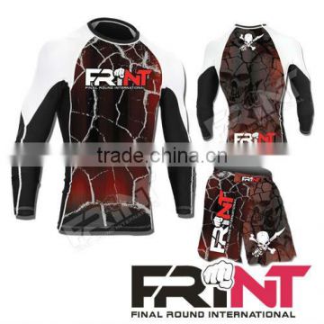 mma rash gaurd and shorts set with Thunder design