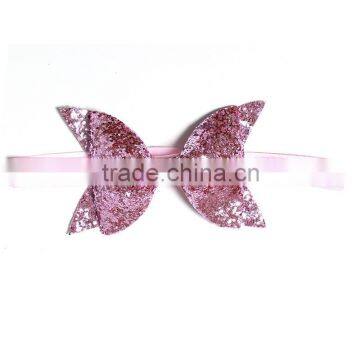 2016 Latest Headband Designs With Gold Dots Crochet Baby Headband With Hair photo-3