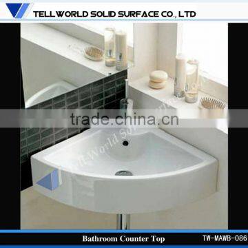 natural stone small corner wash basin pedestal hand washing basin sinks