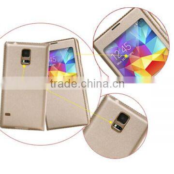 Wholesale price flip cover for samsung galaxy s5 i9600 case