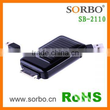 SORBO Wholesale Mini Portable Charger for Phone Strong Power Solar Mobile Phone Charger With Emergency LED Flashlight photo-3