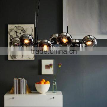 11.26-3 gleaming glass 8-Light Spark a few conversations Staggered Glass Chandelier pendant lamp - 8-Light