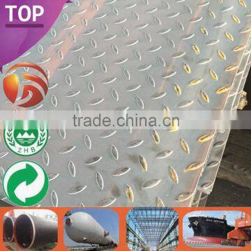 Q235B High Quality Standard Sizes chequered plate sizes Fast Delivery chequered steel sheet plate thickness