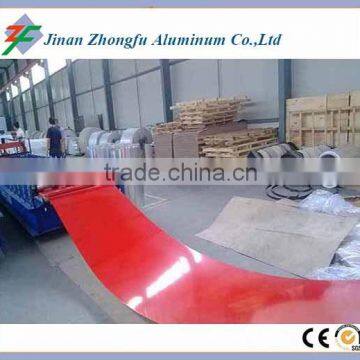 Orange Color PE Single Coated 1060 H24 Corrugated Aluminum Roofing Sheet 900mm Width photo-4