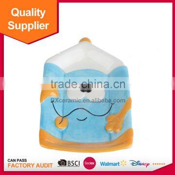 New Desigh Cheap Pencil Shape Cartoon Ceramic Bathroom Set photo-3