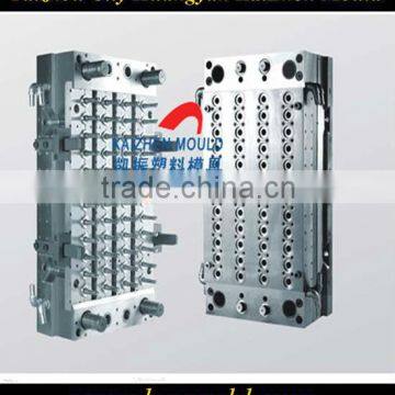 Multi-cavity commodity plastic injection preform mould