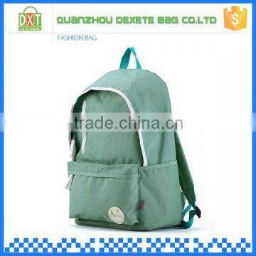 Cute printing fashion style green school bags lowest price