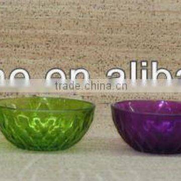 Colour spray glass bowl