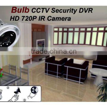 Bulb P2P Wifi AP IP Camera Motion Activated Wireless Hidden Camcorder DVR With HD720 1280*720