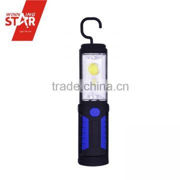 2 COB Powerful LED Work Light and 1 LED Flashlight with Magnet Adjustable Stand & Hanging Hook