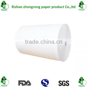 21-400gsm food grade pe coated blank paper in roll or sheet