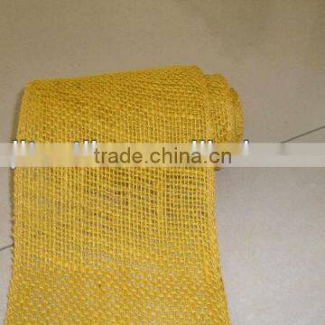 burlap ribbon 5.5''wide 5 yards long of dyeing