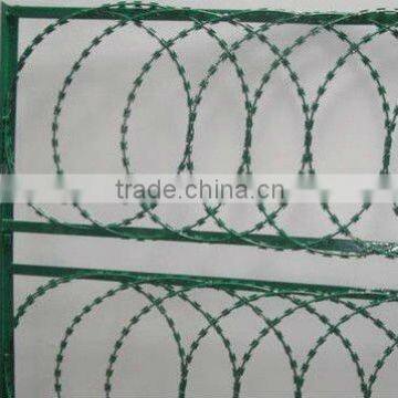 PVC Coated plate Razor Barbed Wire( Manufacturer)