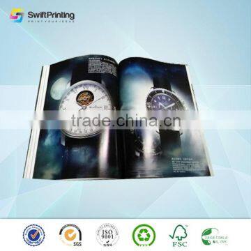 High quality hot selling embossing magazine printing in china