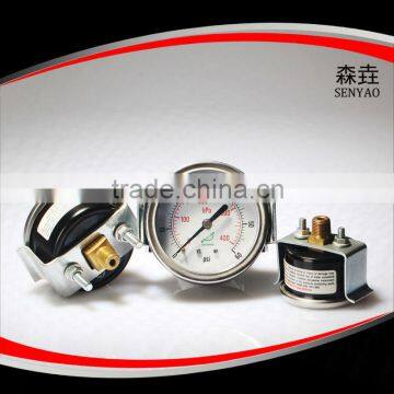 2.5 inch panel mount pressure gauge with U clamp