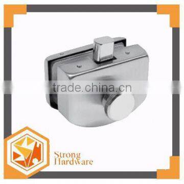 TWO side door & single turn knob sliding glass door security lock ,center frameless sliding glass door locks,door clamp lock