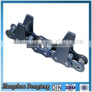 SHORT PITHC CONVEYOR STEEL CHAIN WITH ATTACHEMENT DIN/ISO Chain made in china