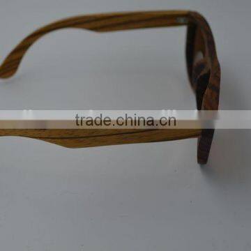 2015 OEM Zebra Wood Factory Price Custom Wooden Frames Sunglasses Handmad Wood Sunglasses Polarzied Lense
