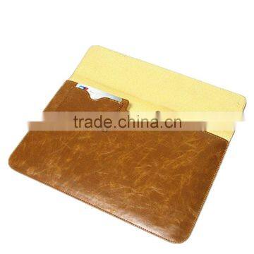 Chinese Manufacture pu Leather Luxury Design Laptop Leather Sleeve for 12 Inch photo-6
