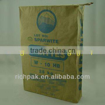 kraft sack bag 25kg for Barytes